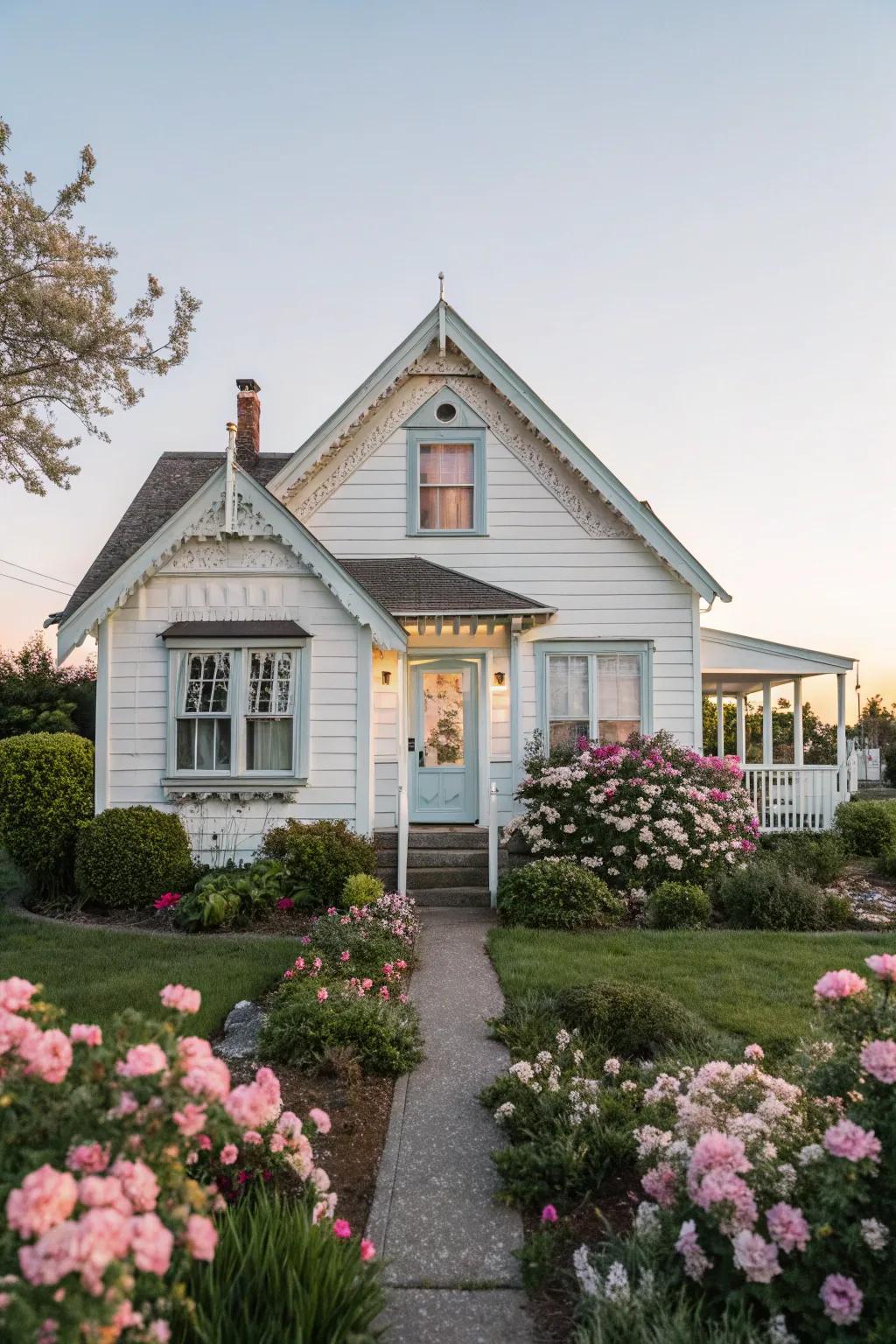 Ivory with soft accents for a fresh and inviting aesthetic.