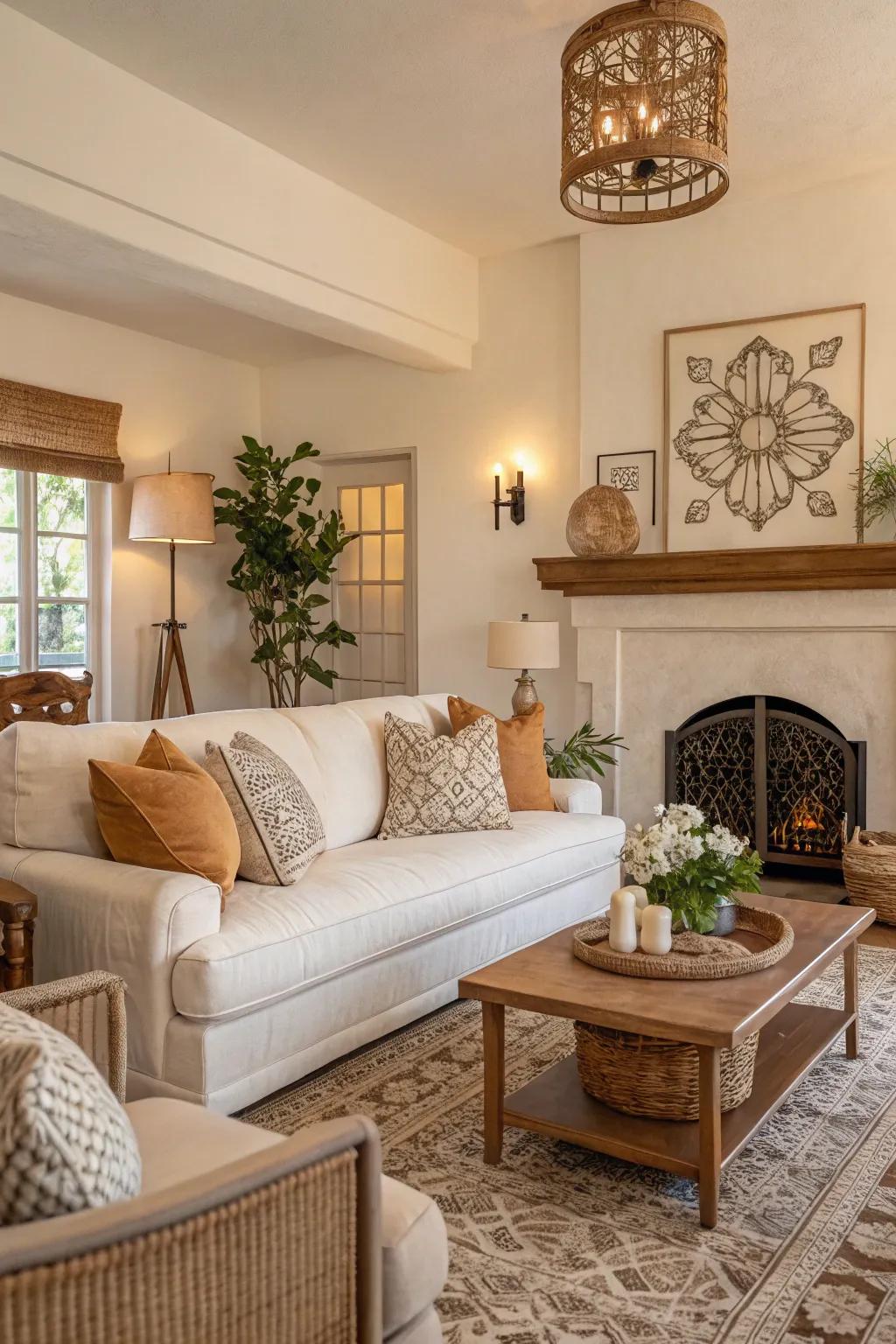 A serene space enhanced by a neutral color story.