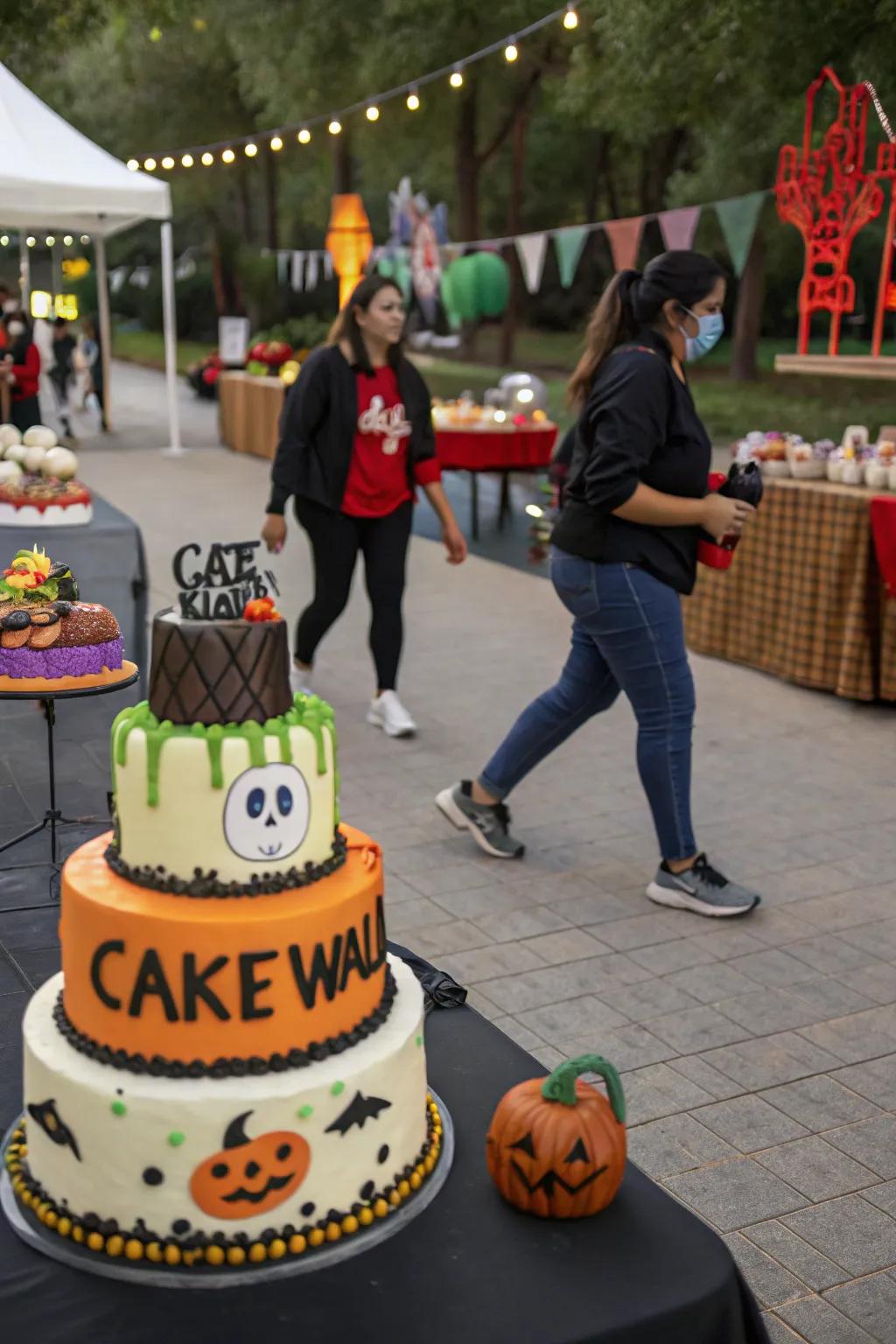 Enjoy spooky treats at the cake walk.