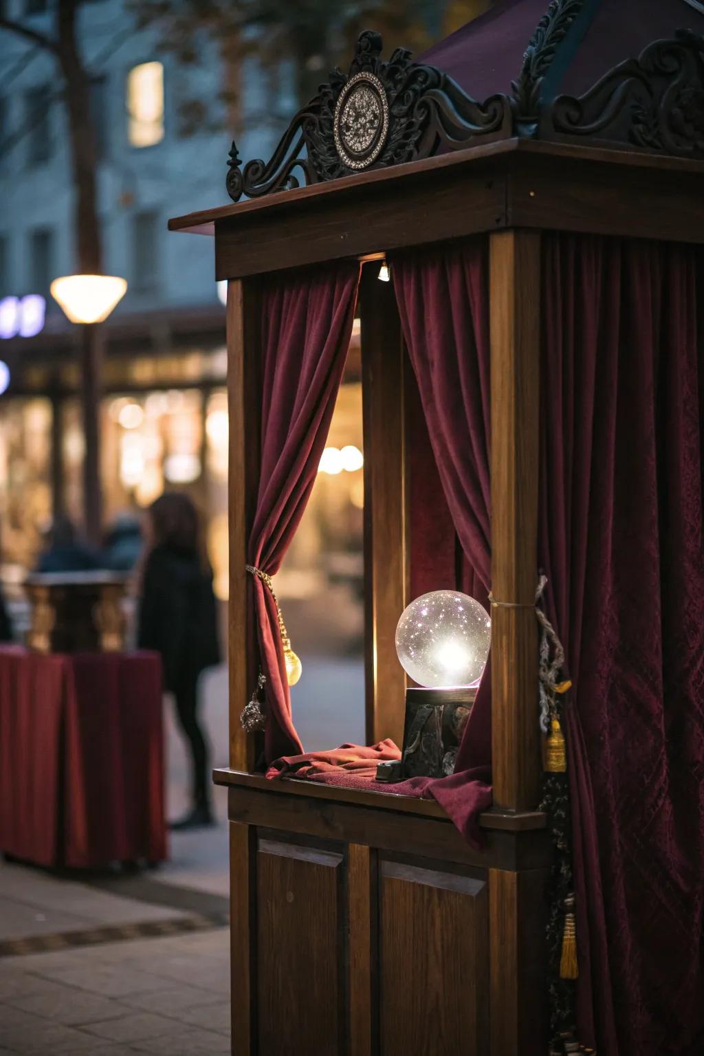 Enchant guests with a fortune teller's booth.