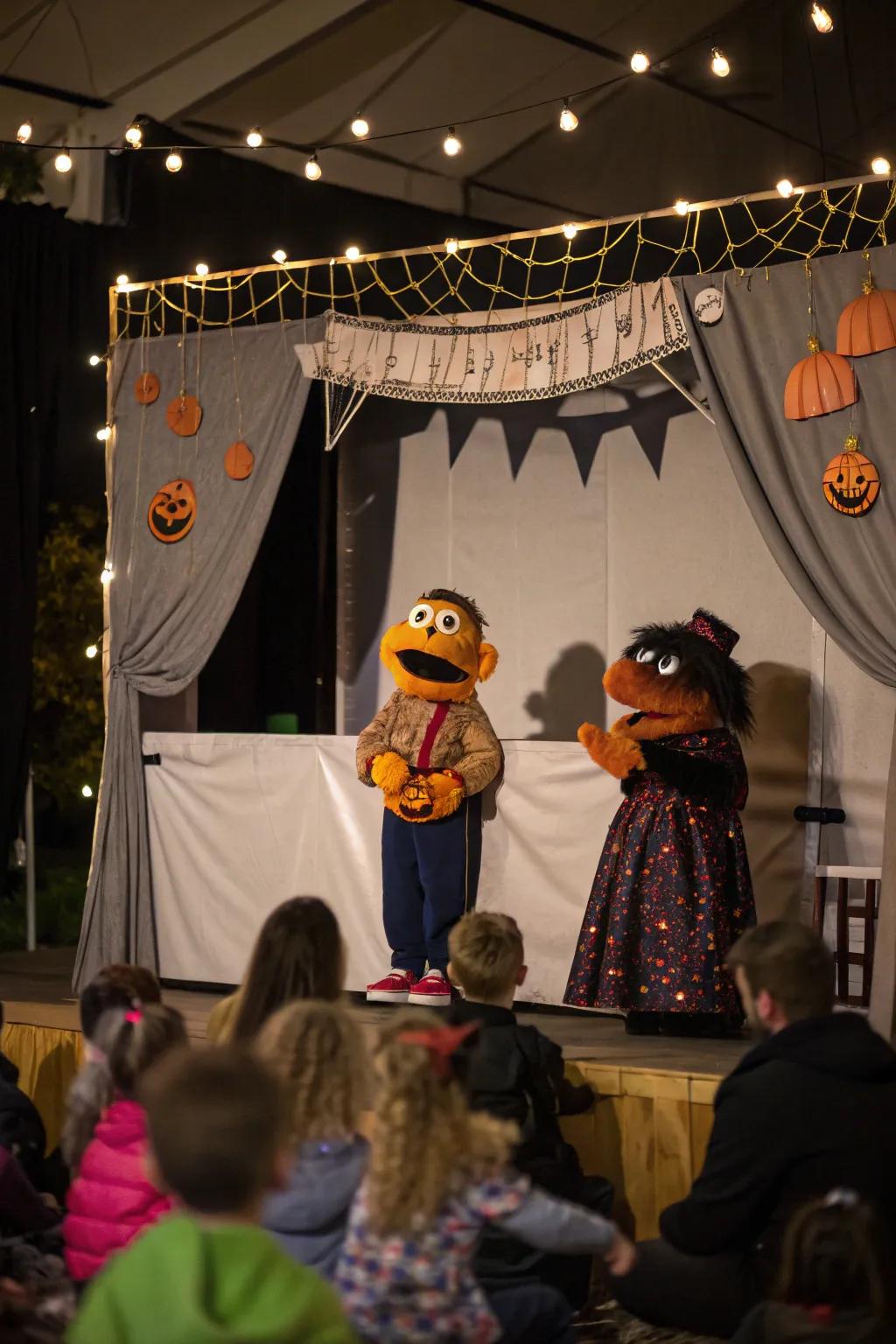 Delight guests with a Halloween puppet show.