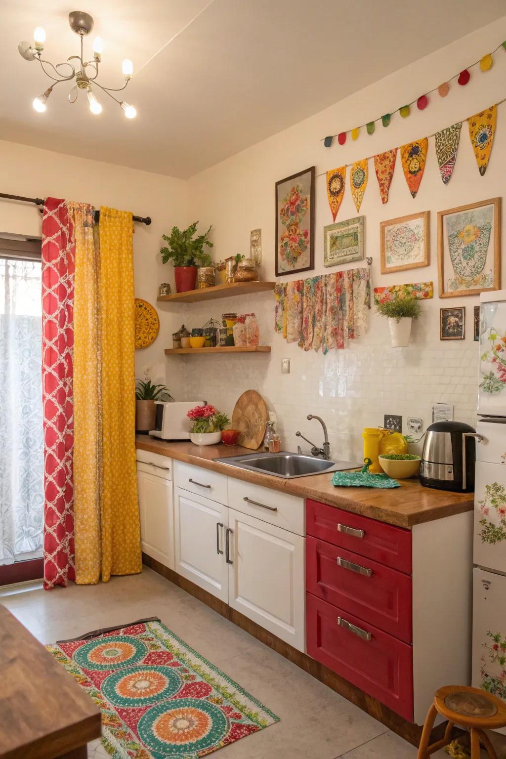 Personal touches in decor make the kitchen truly unique.