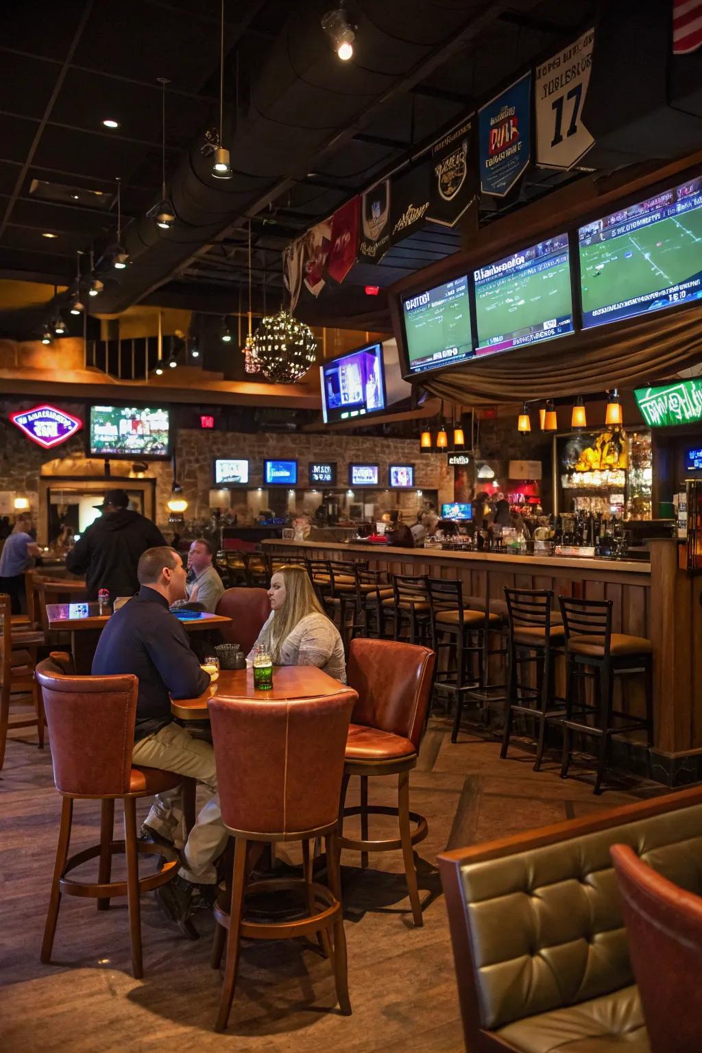 With cozy chairs, your sports lounge turns into a welcoming spot for everyone.