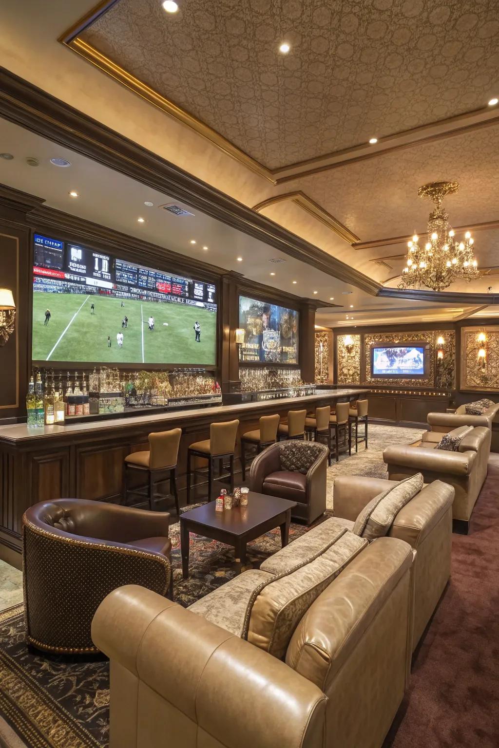 A VIP area provides exclusive comfort and a premium encounter.