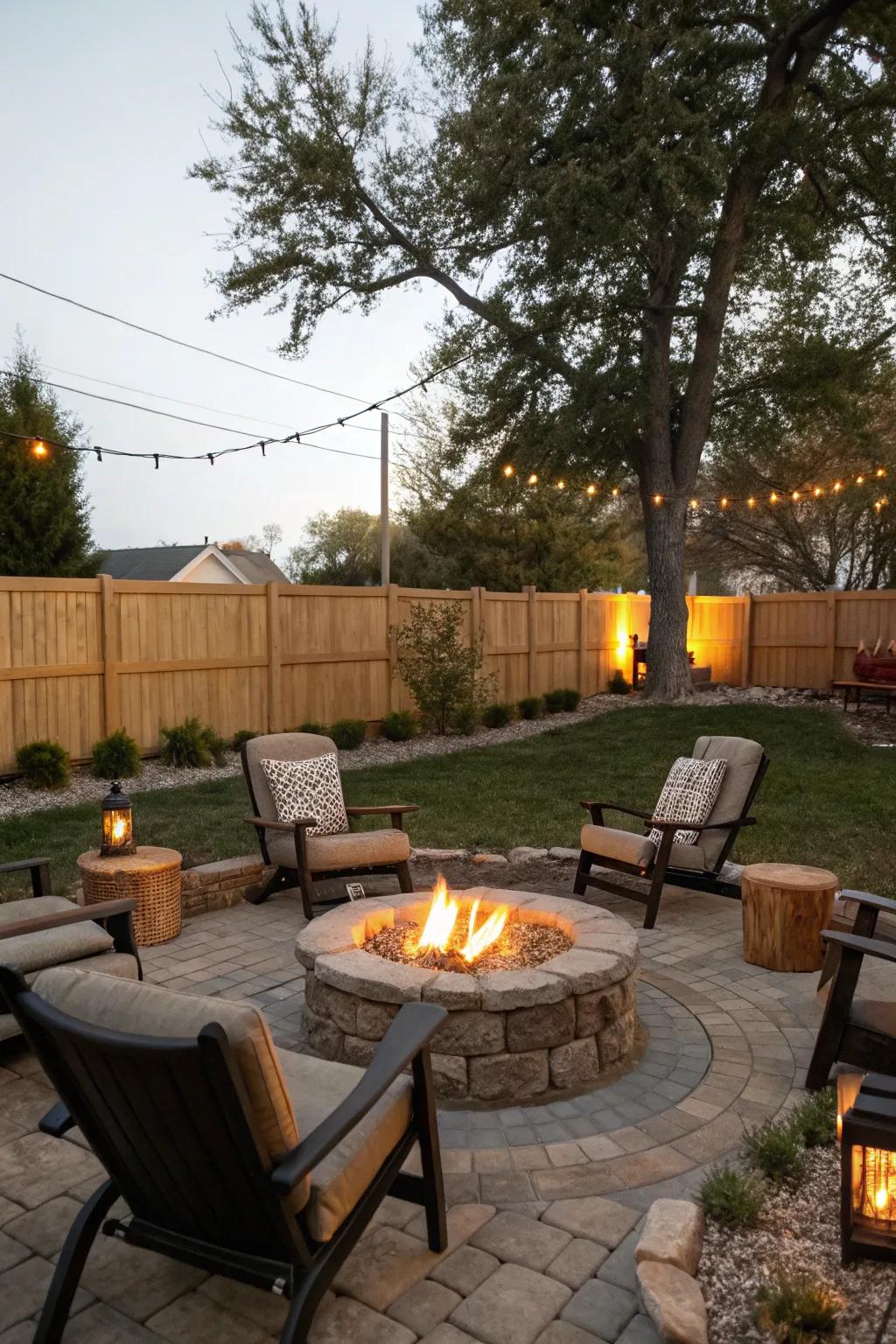Gather around a toasty fire pit for unforgettable evenings