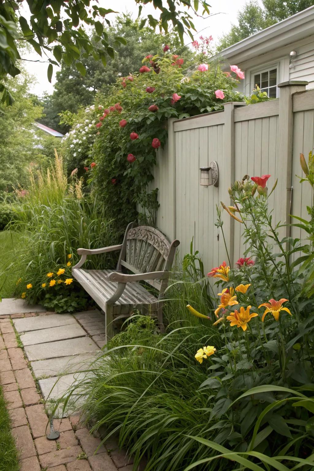 A secret garden nook for peaceful retreat