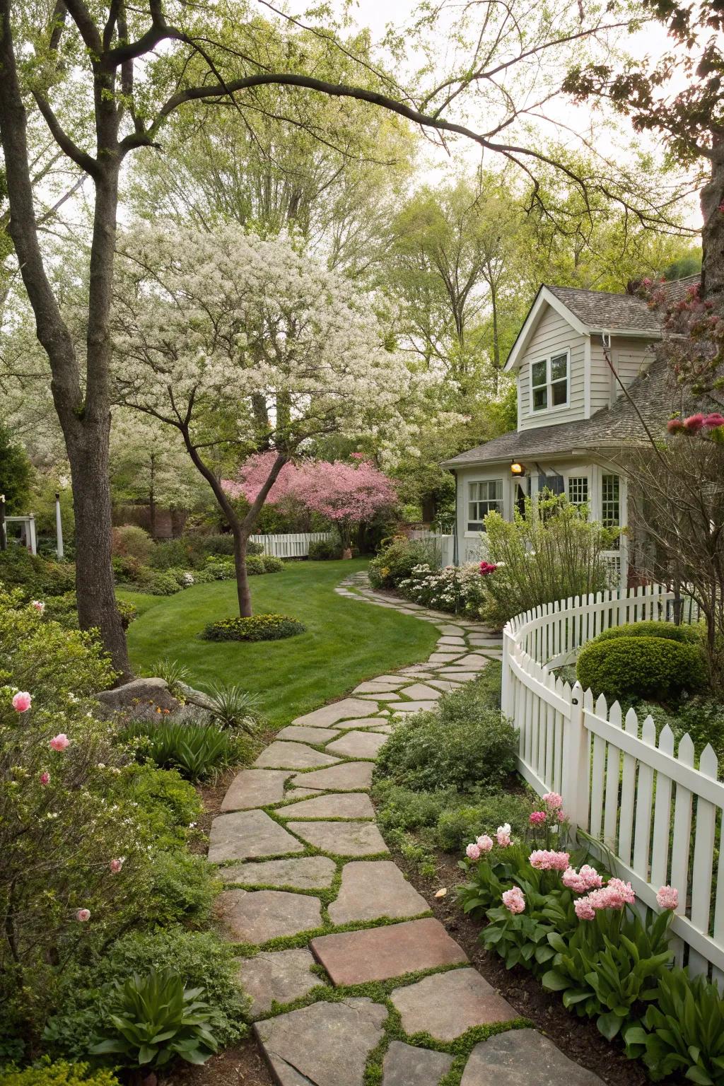 Garden paths add charm and structure
