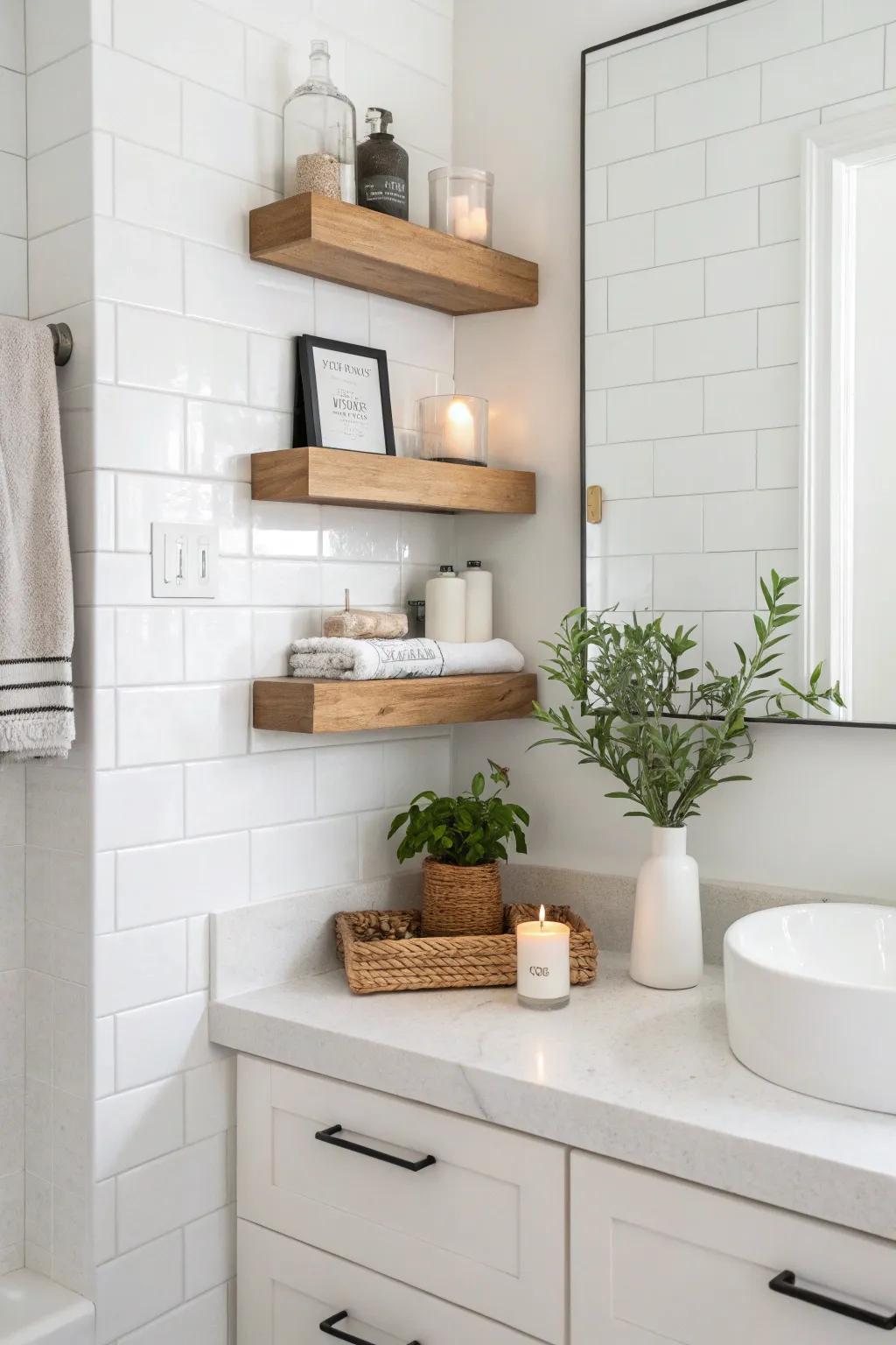 Sparse setups usher peace and simplicity into your restroom.
