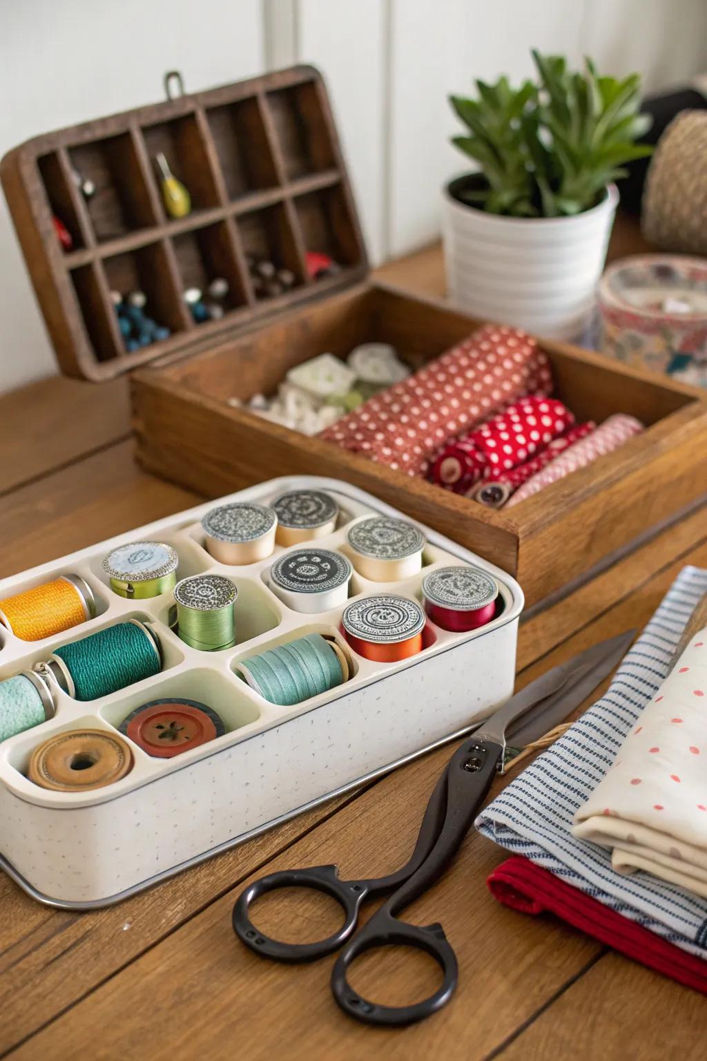 Functionality is improved by repurposing common household items.