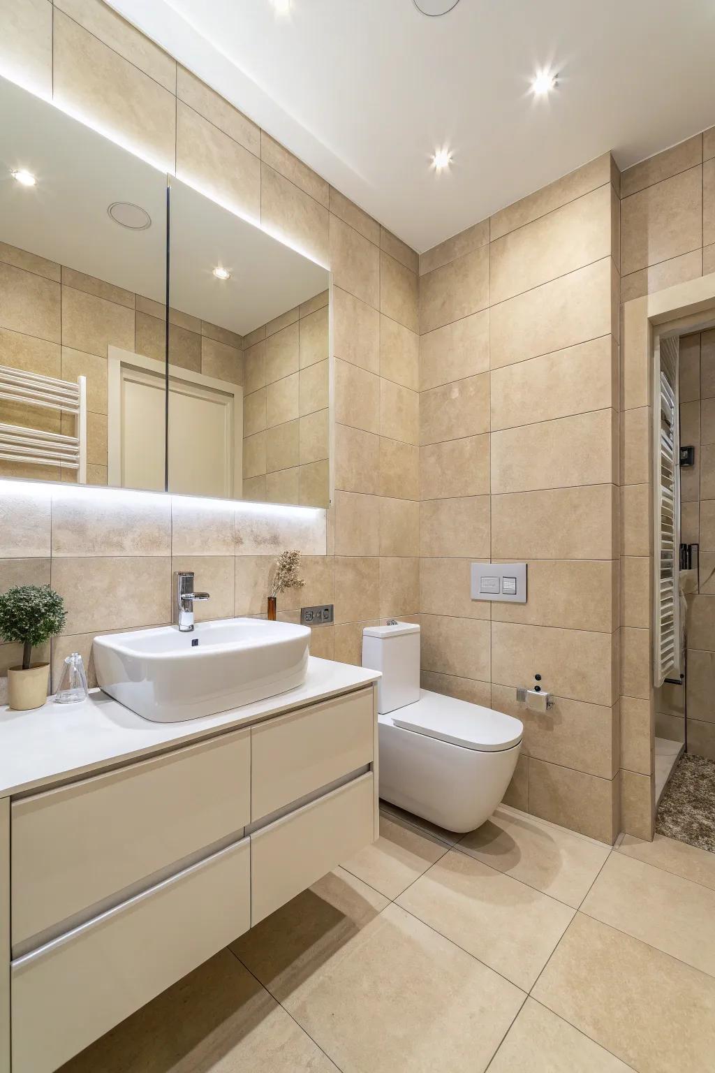 The traditional mix of oatmeal and white offers timeless elegance.