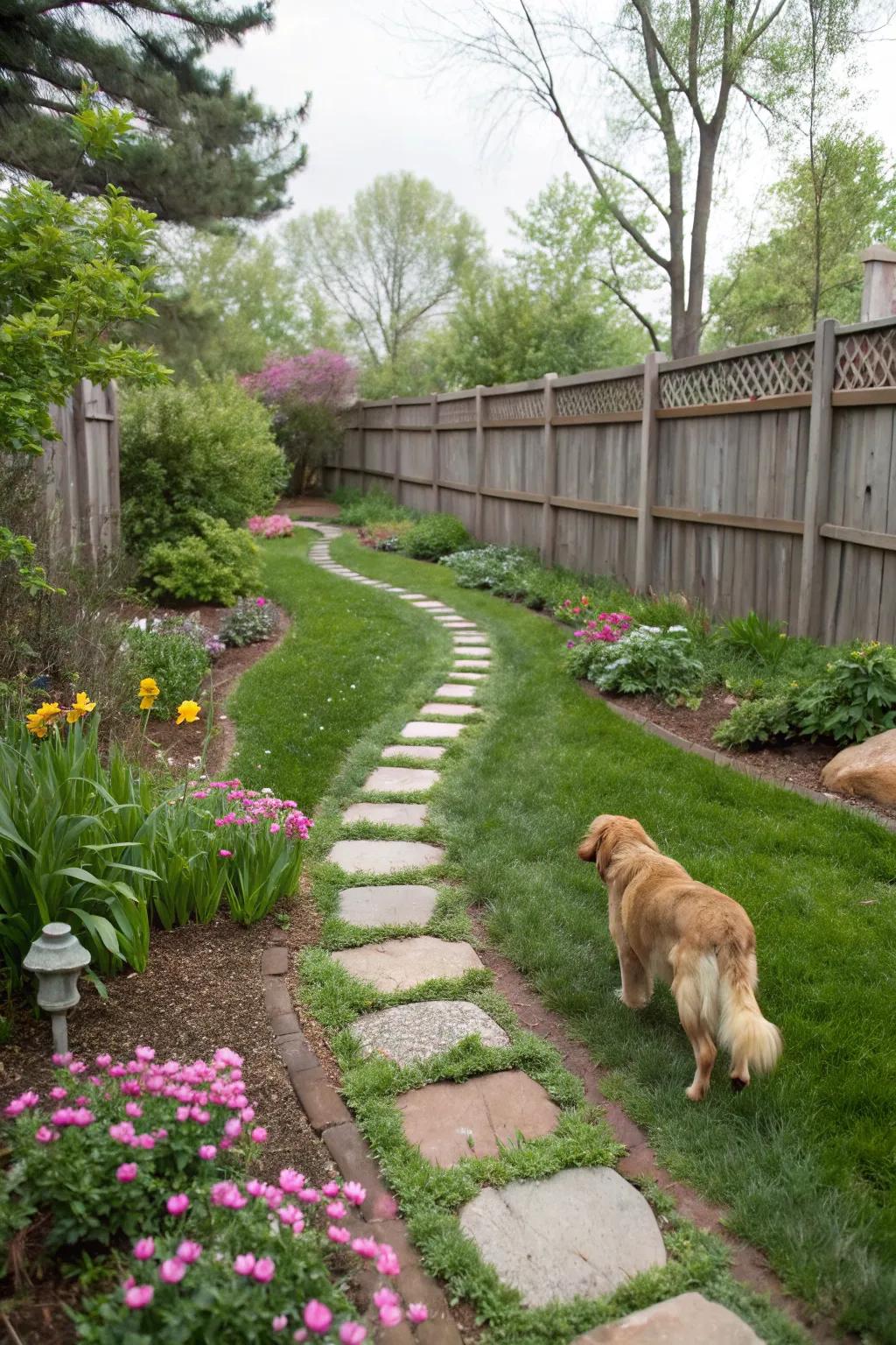 Create pathways that invite exploration and protect your plants.