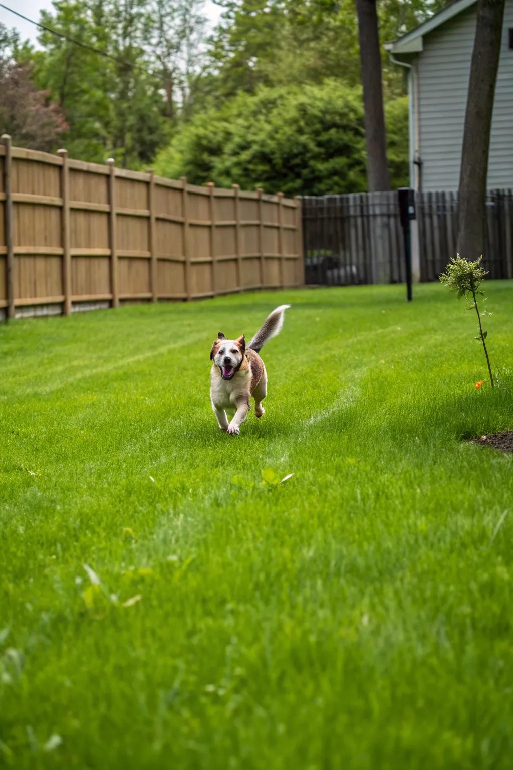 Open spaces allow for carefree running and playing.