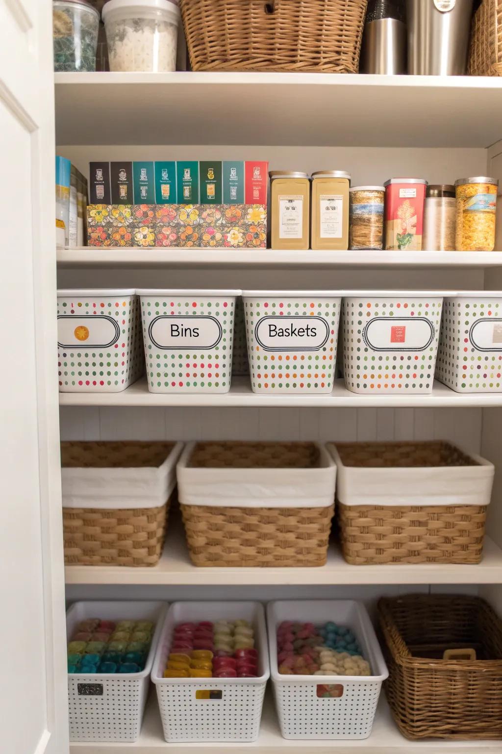 Custom labels bring clarity and organization to your storage space.