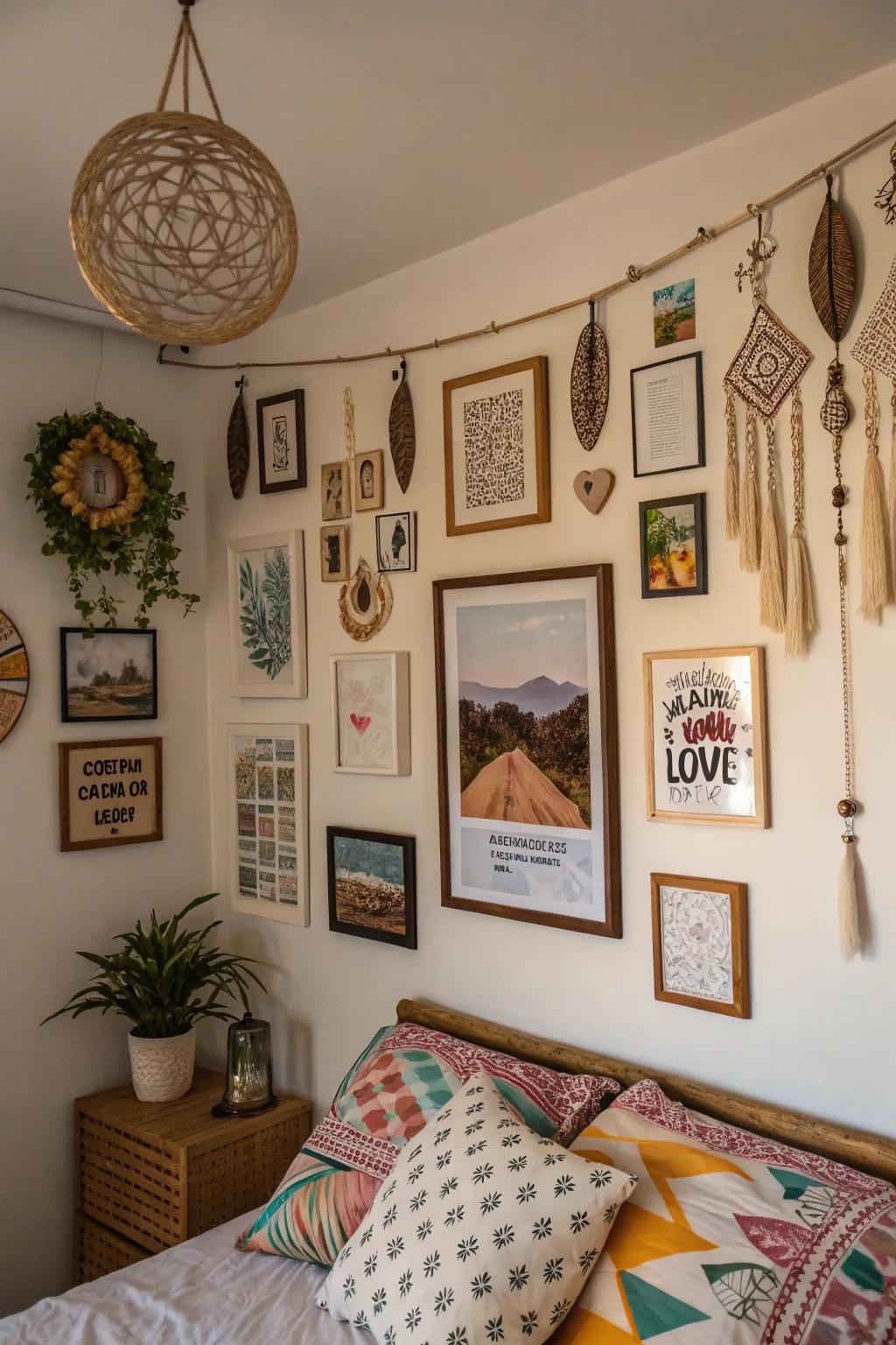 Individualized decoration makes a bedroom distinctively yours.