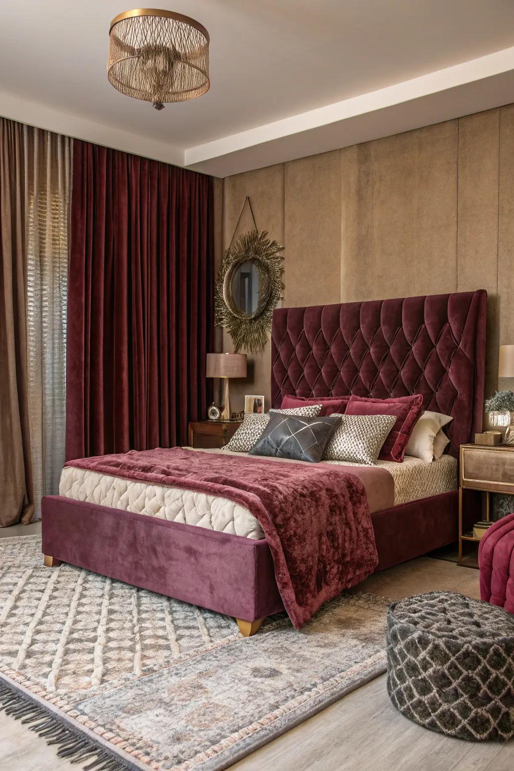 Elegant textures introduce dimension and luxury.