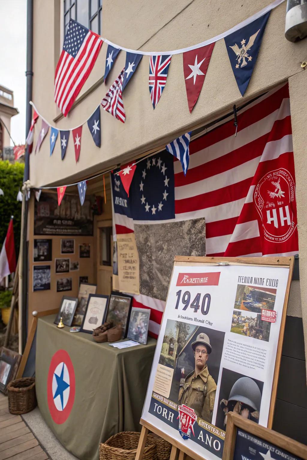 Intensify your theme with authentic wartime campaign elements.