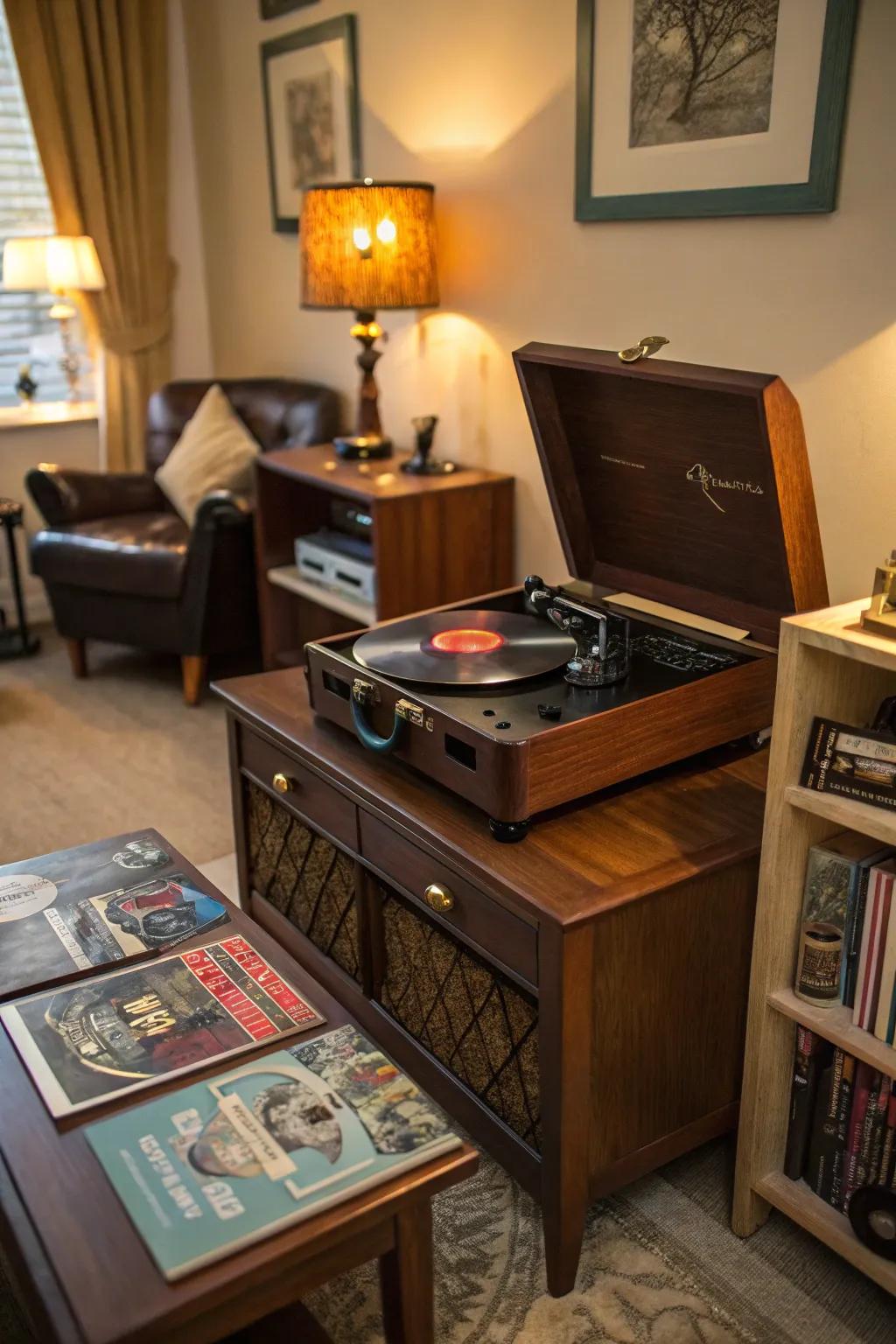 Let the sound of big band music fill the atmosphere, setting the stage for a lively evening.