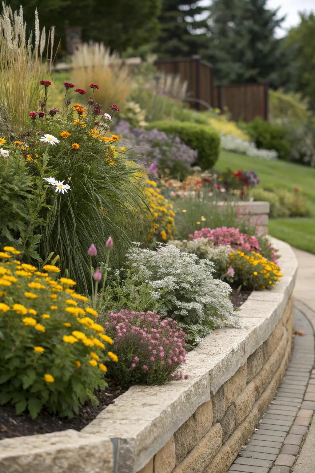 Layering ensures every plant has its moment in the sun.