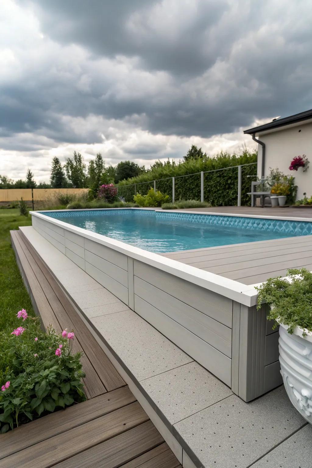 Composite decking offers a stylish, <a href=