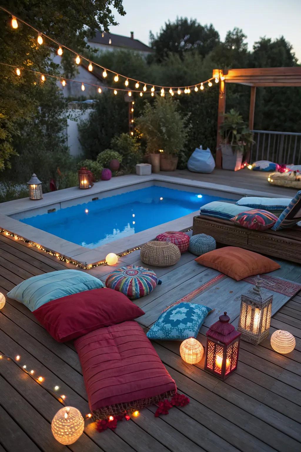 Unique decorative touches make your pool deck truly yours.