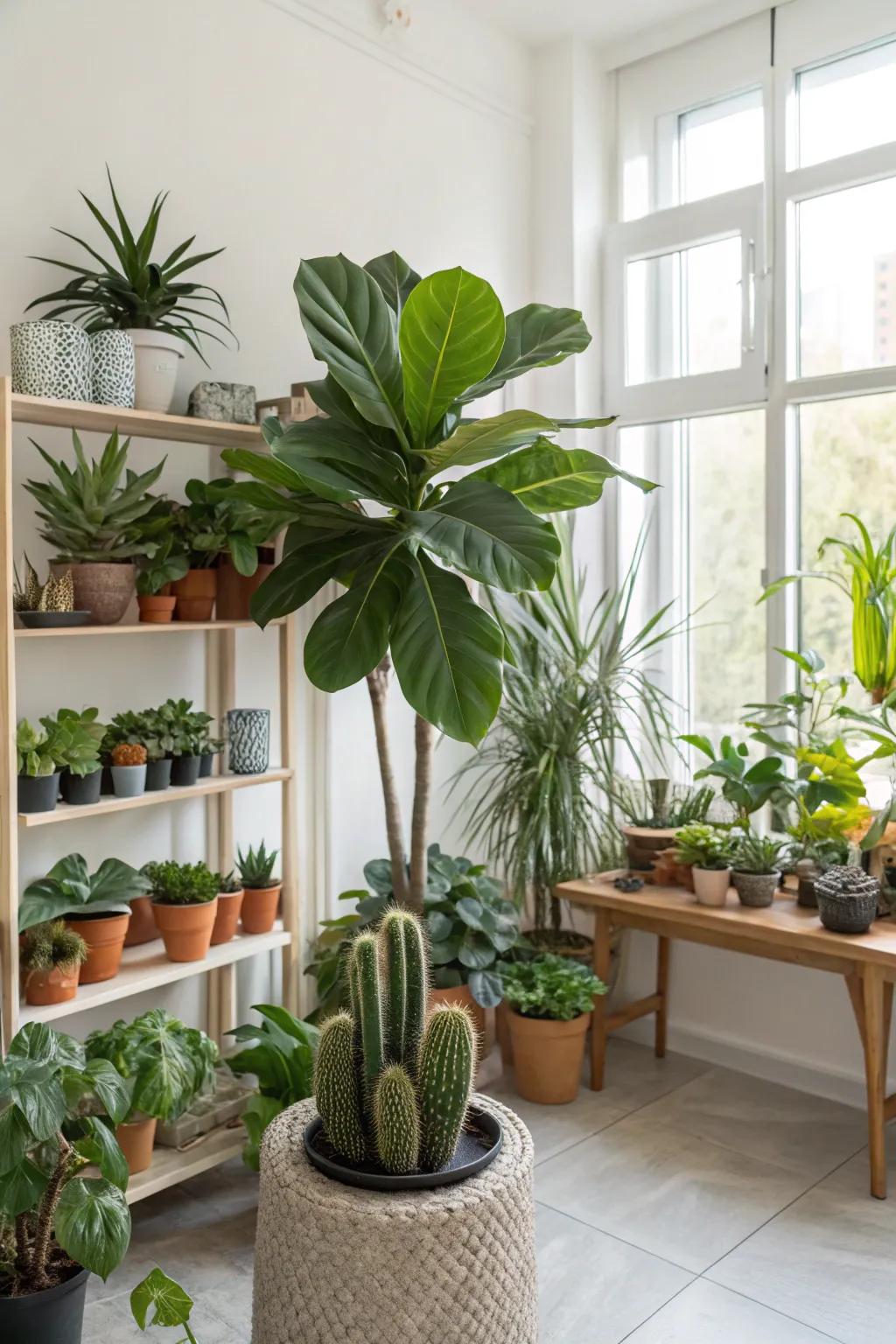 Houseplants infuse texture and vitality into any indoor setting, instantly elevating its appeal.