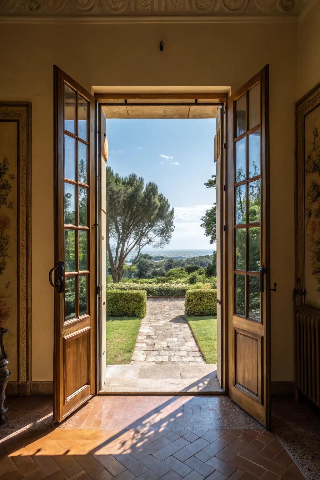 Indoor-outdoor living spaces enhance the rustic boho experience.