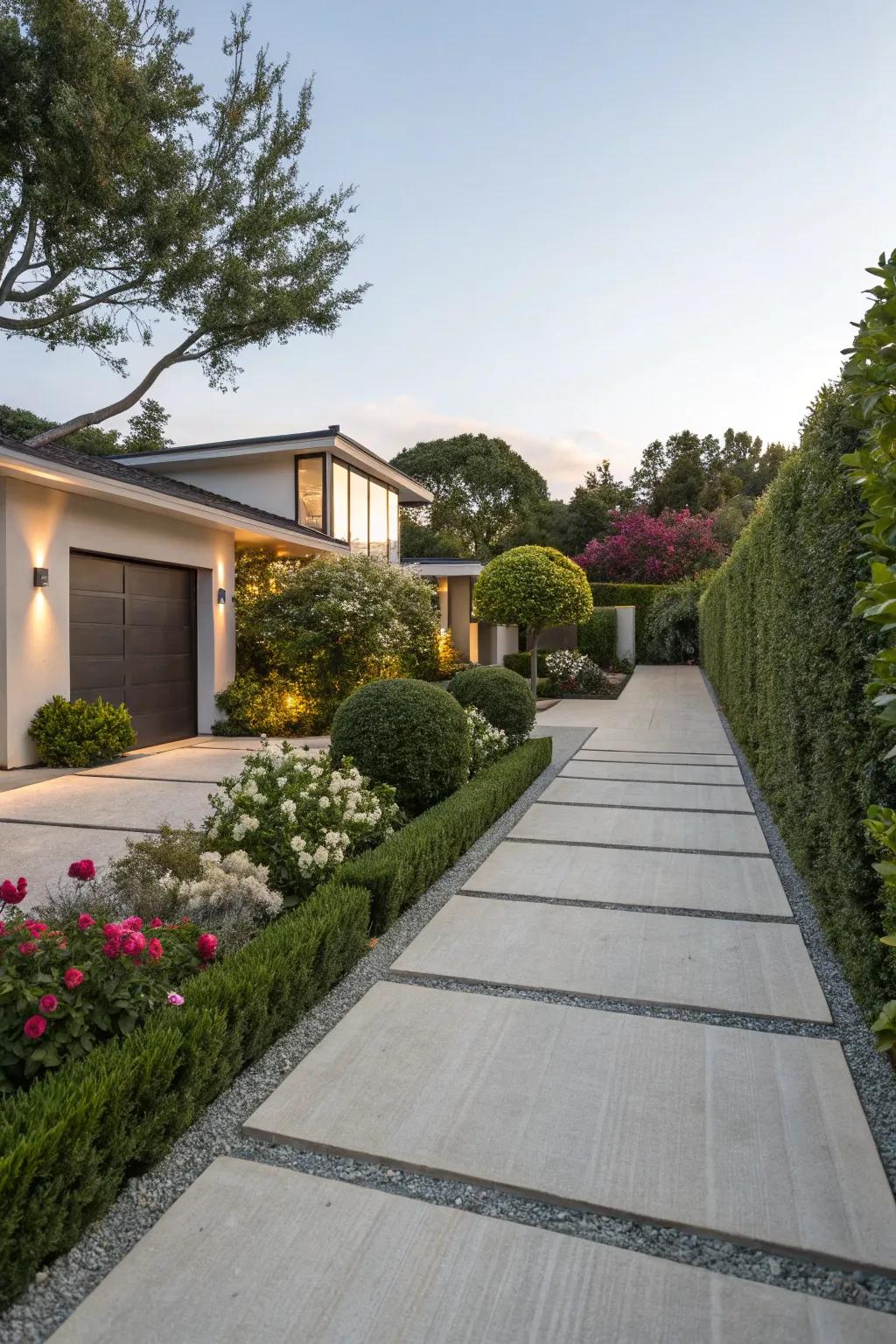 Uneven designs offer a fresh and contemporary approach.