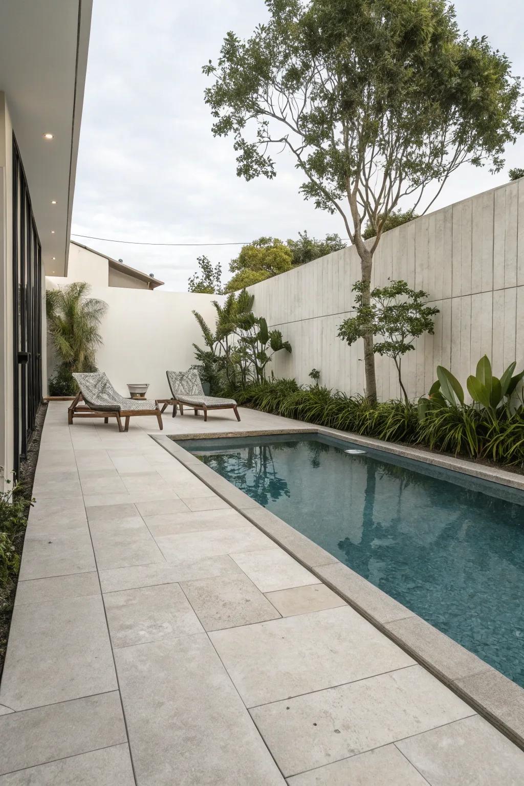 A simple design with refined tiles delivers an ageless sophistication.