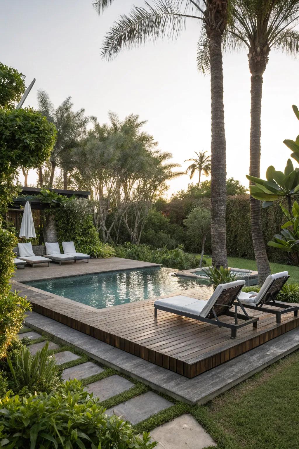 Elevated bases deliver distinct zones for unwinding.