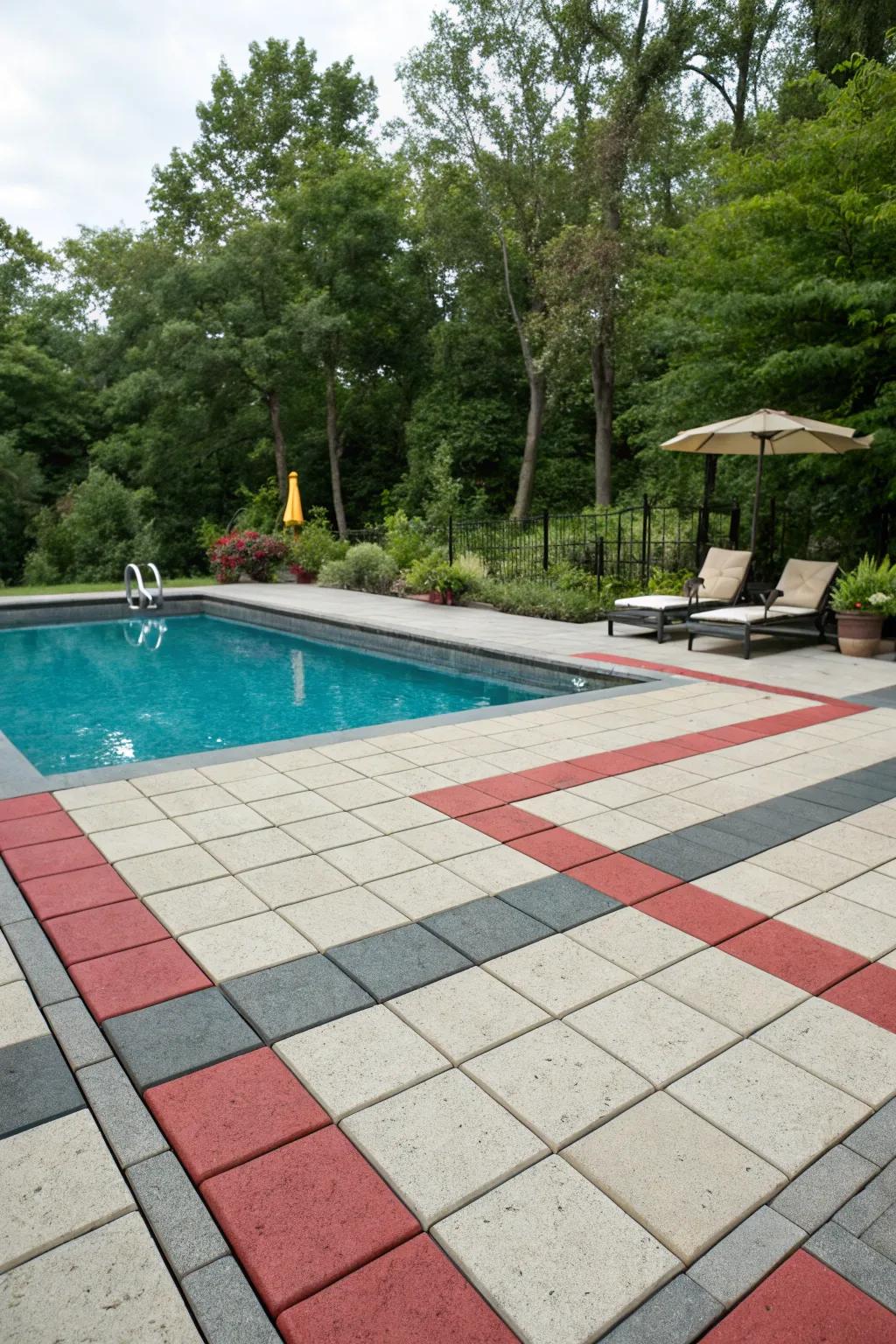 Brightly colored tiles add a spirited and energetic touch.