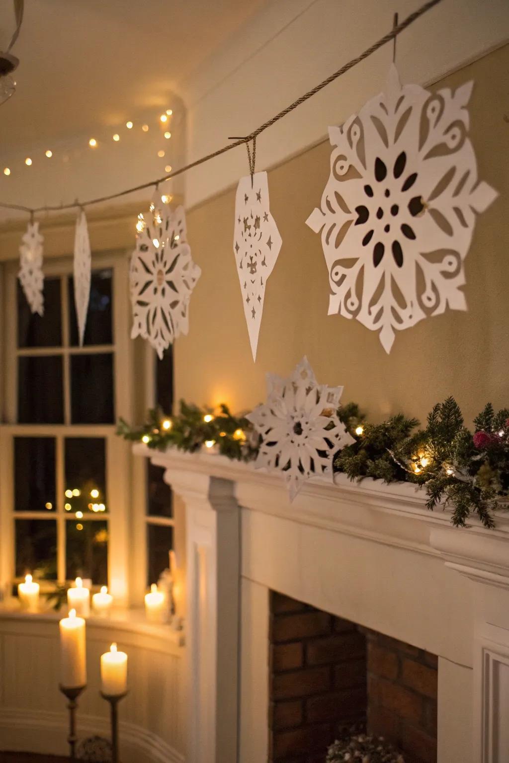 Affection cutouts infuse a loving element into your snowflake designs.