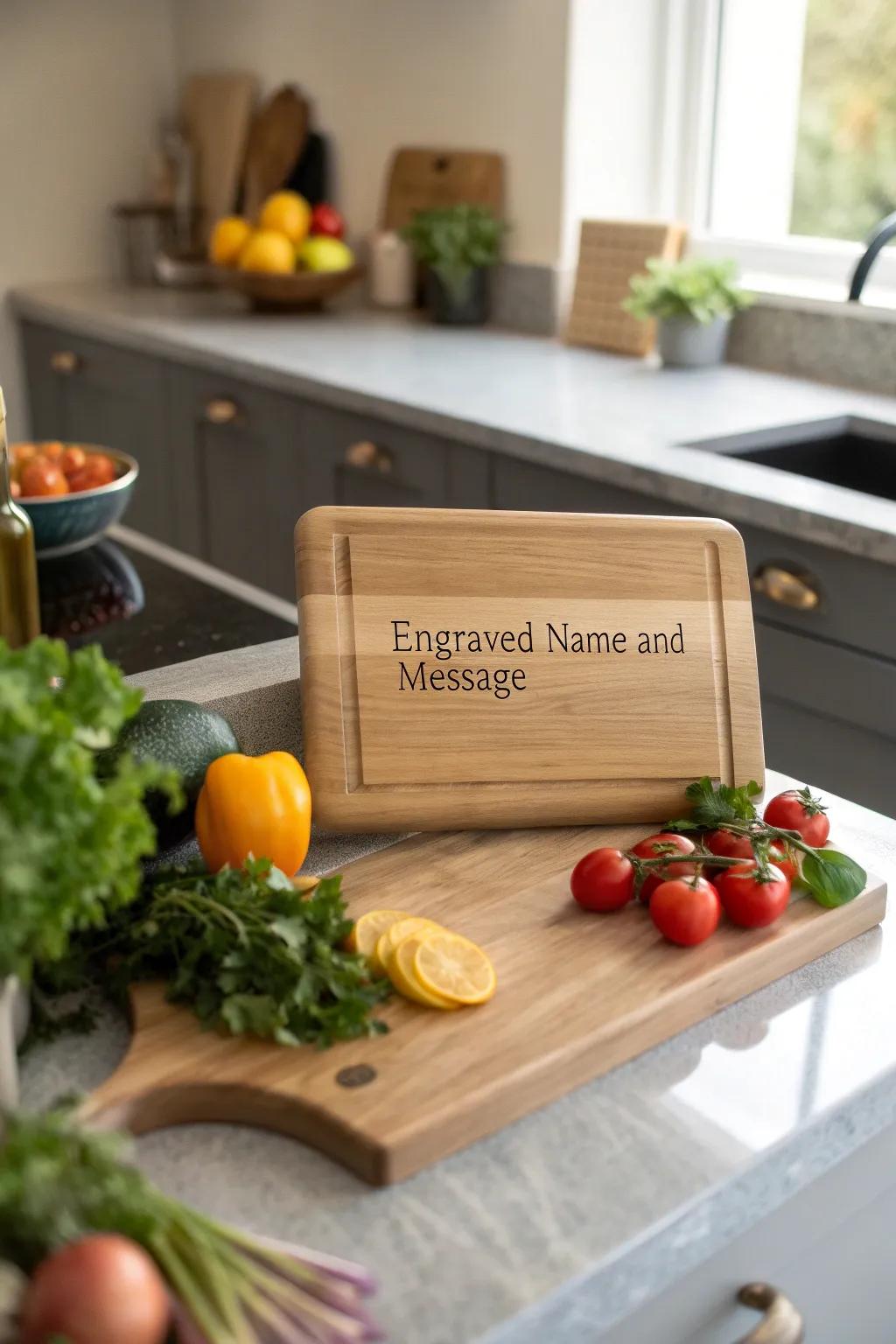 Personalized cutting boards combine function with heartfelt meaning.
