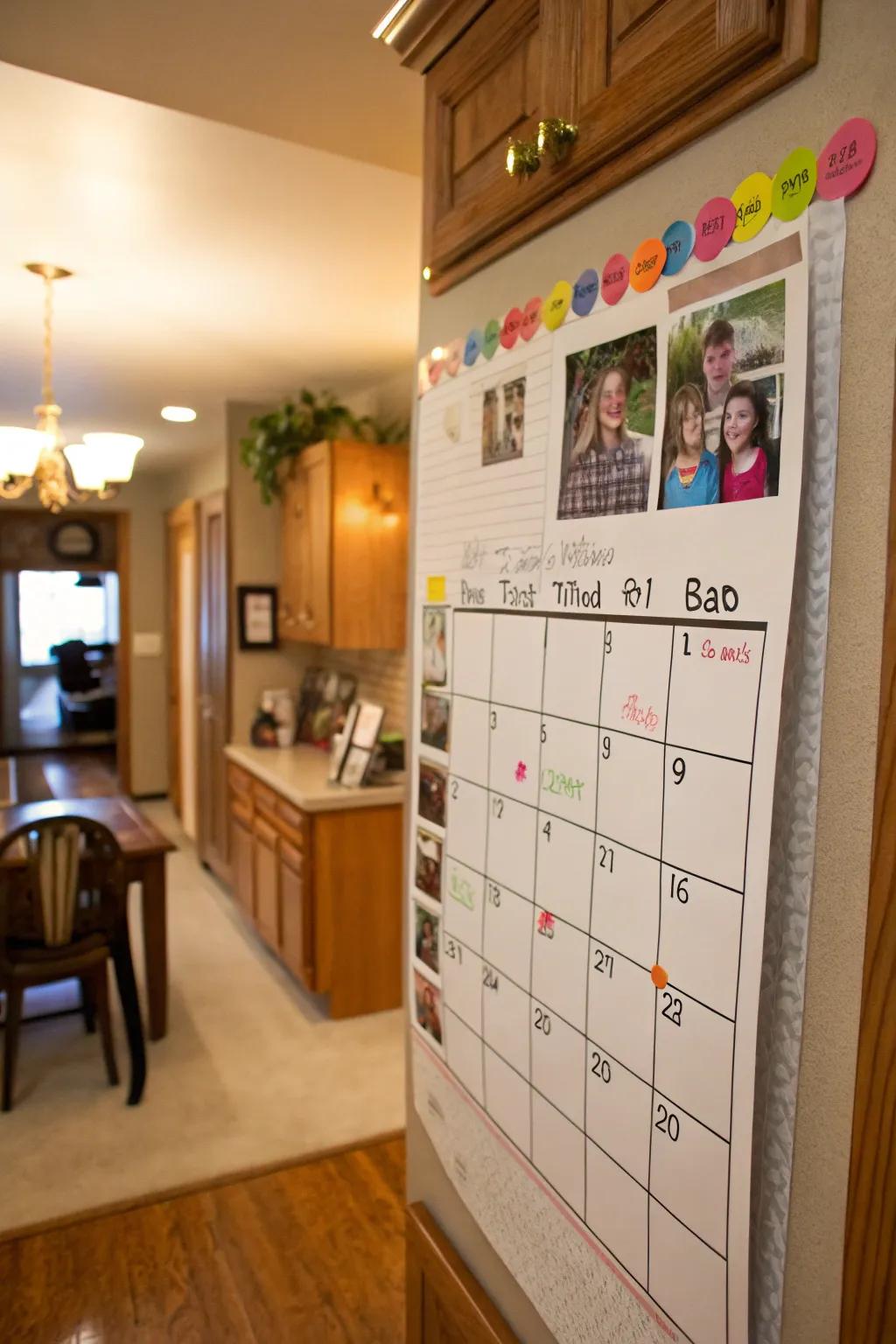 Personalized calendars keep family memories alive throughout the year.