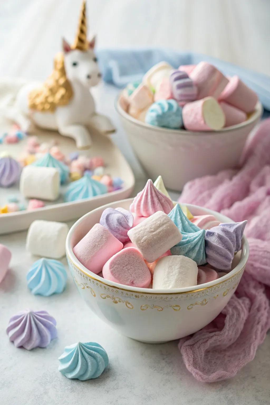 Marshmallows for a treat.
