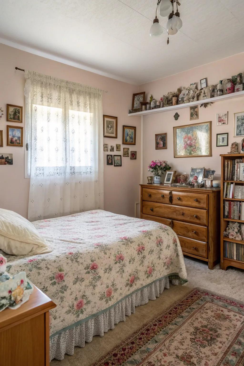 Personal items make your bedroom feel distinctively yours.