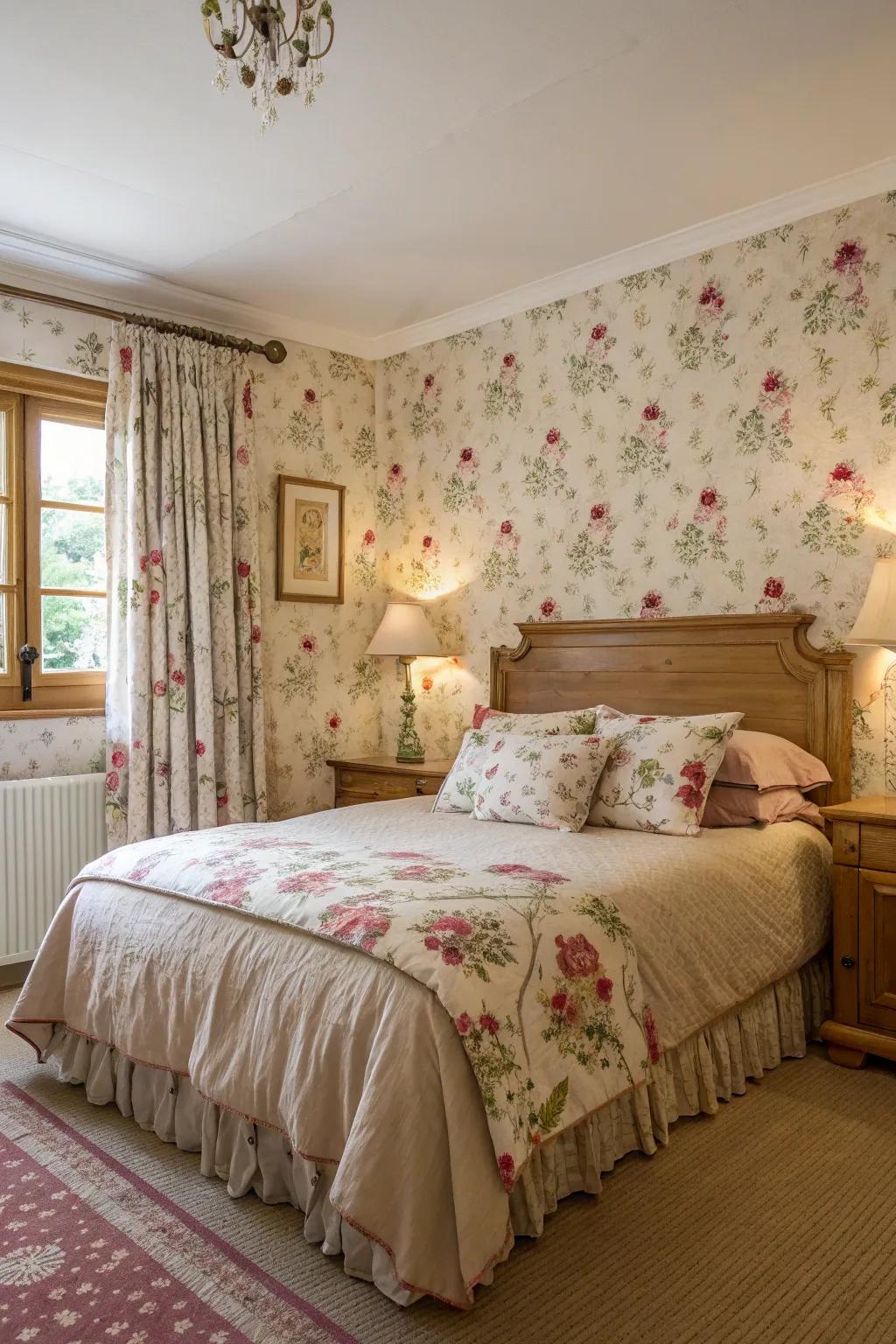 Botanical motifs infuse an element of nature and softness.