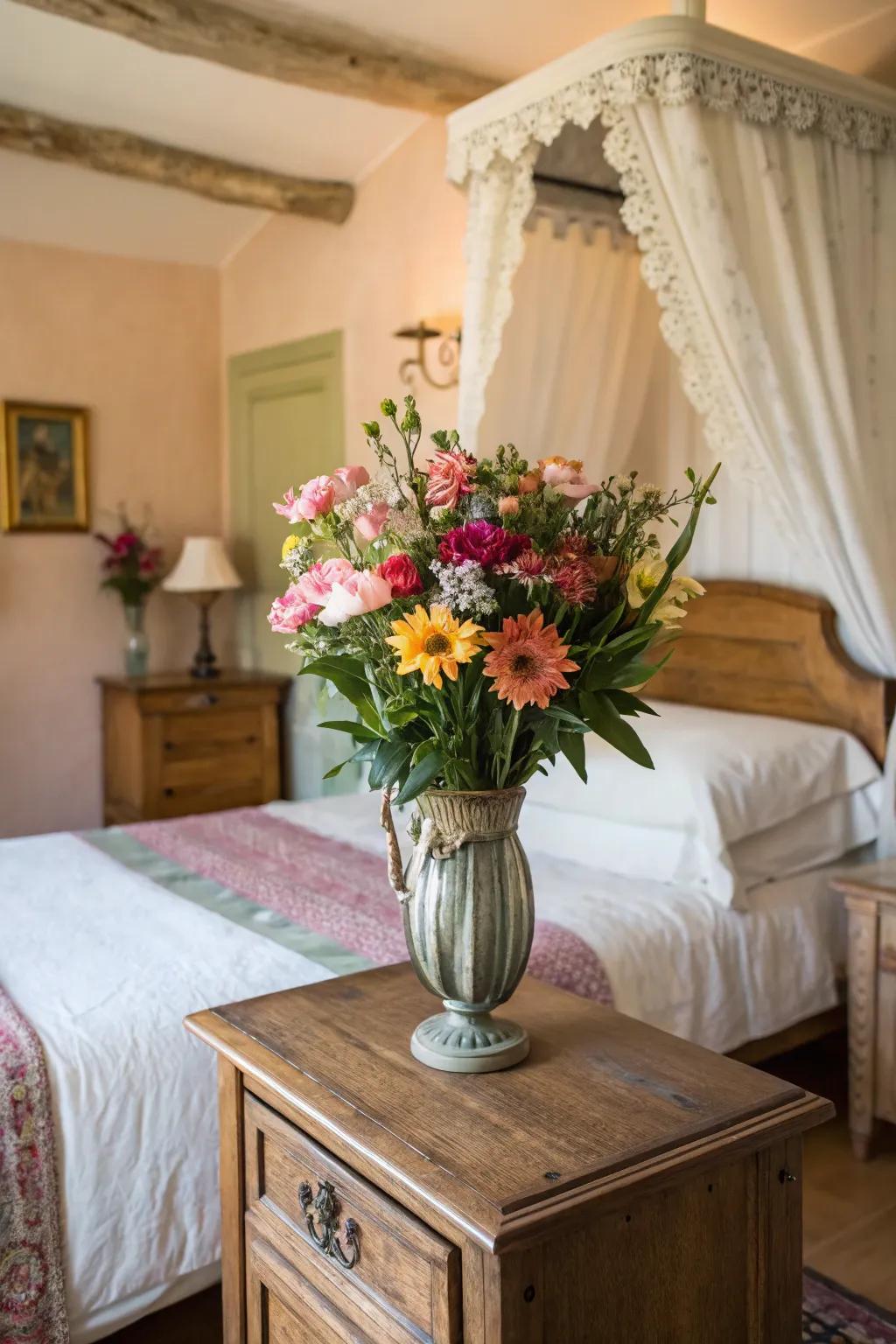 Blossoms infuse a burst of vibrancy and freshness.