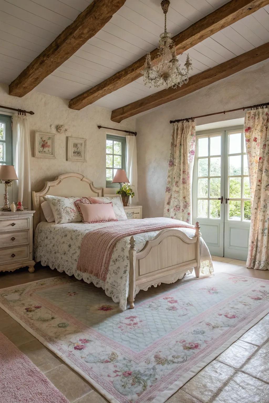 Soft floor coverings supply comfort and visual appeal.