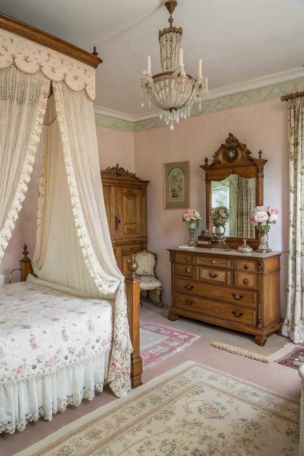 Time honored ornaments impart charm and a sense of history.