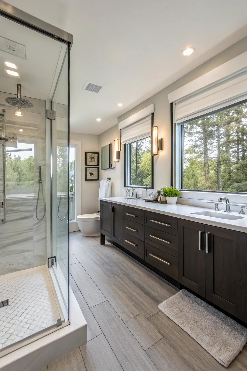 Modern fixtures can transform your washroom into a spa-like space.