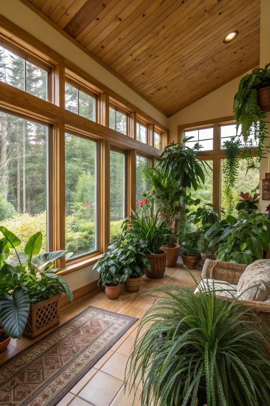 Indoor flora infuses vitality and freshness into your living space.