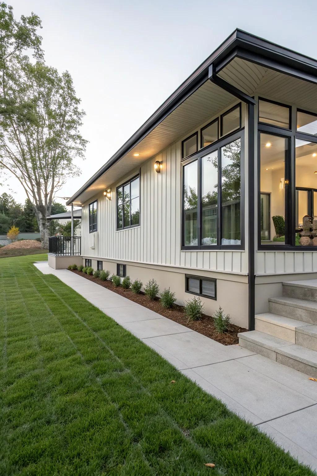 Novel paneling can refresh your home's exterior facade.