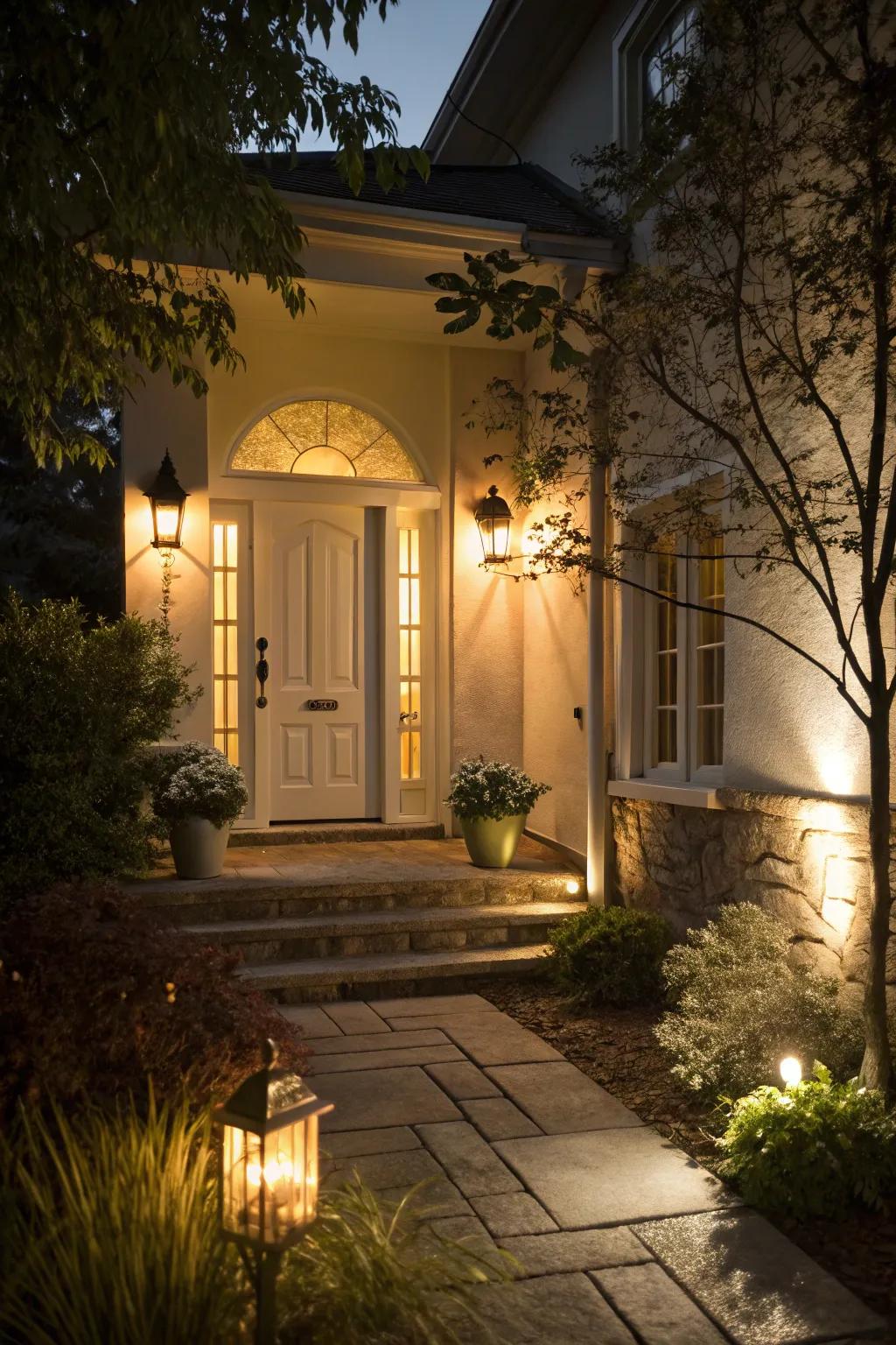 Motion sensor lights offer a hands-free lighting solution.