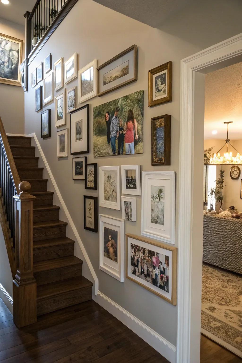 A gallery wall adds character and tells your home's story.