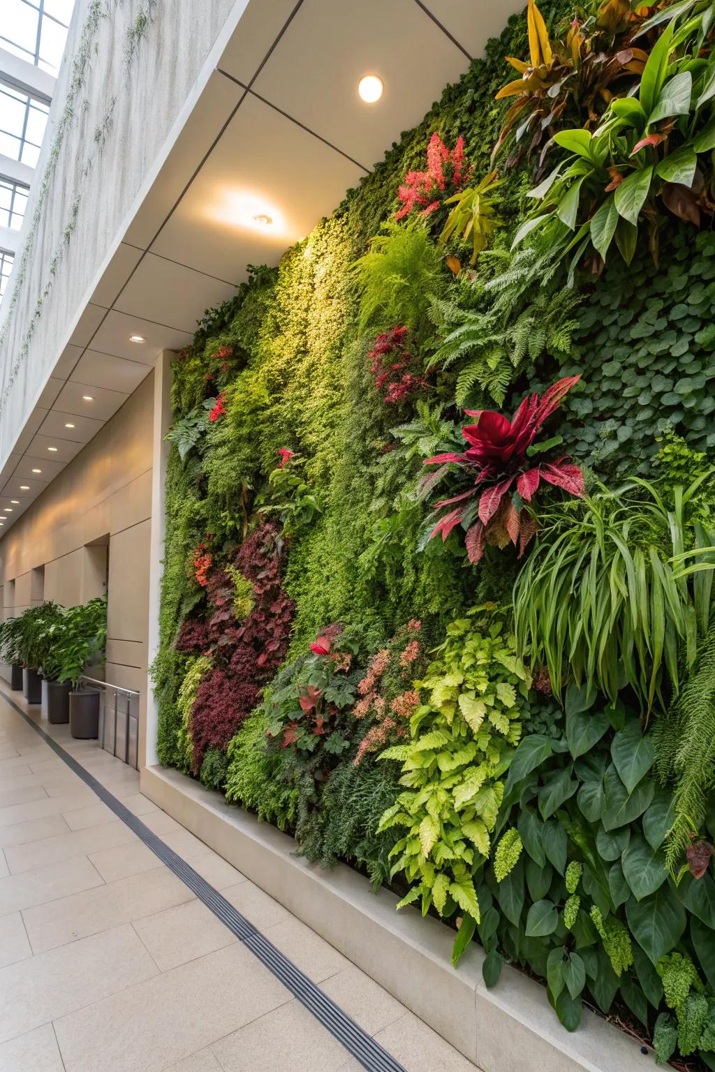 Transform your walls into living works of art with vertical gardens.