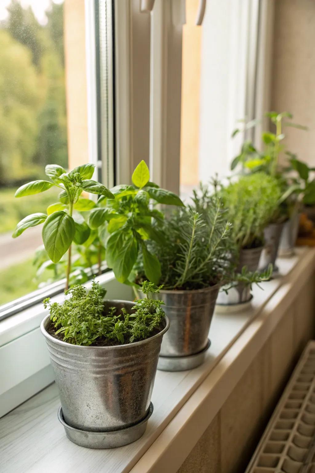 Improve your culinary area with a convenient herb garden.