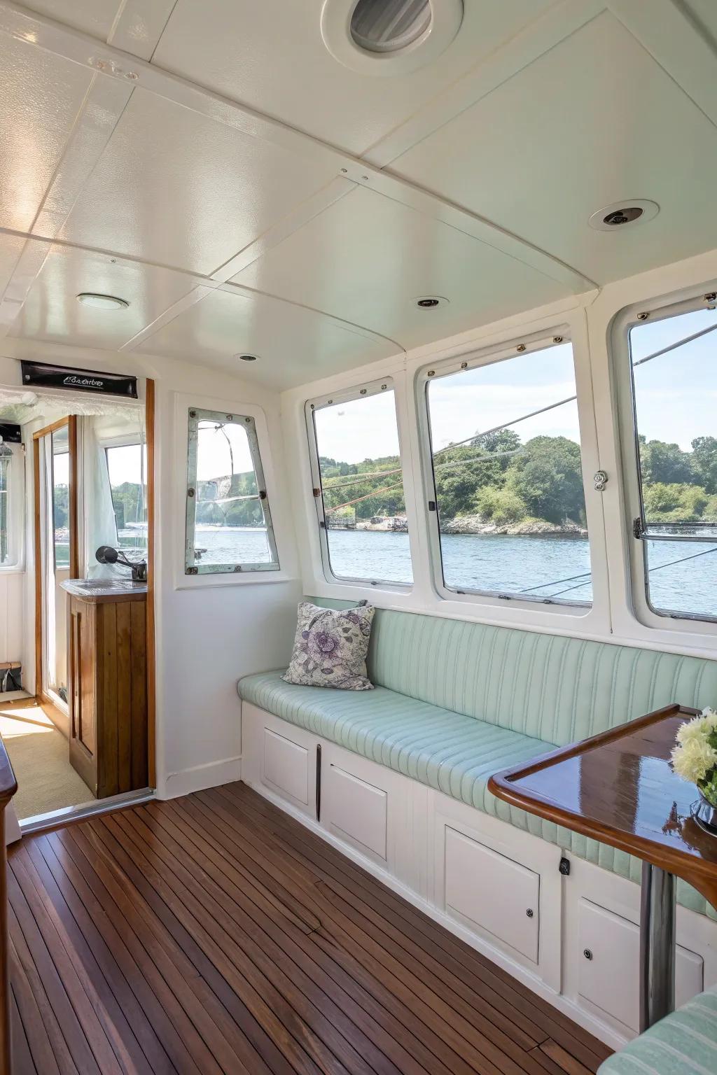 A fresh coat of paint brightening and revitalizing the space.