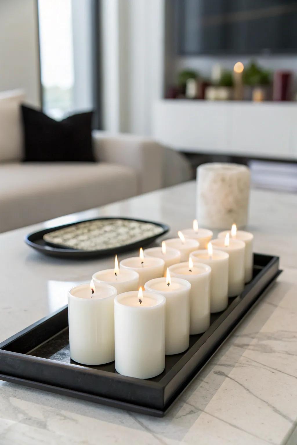 Minimalist arrangements emphasize simplicity.