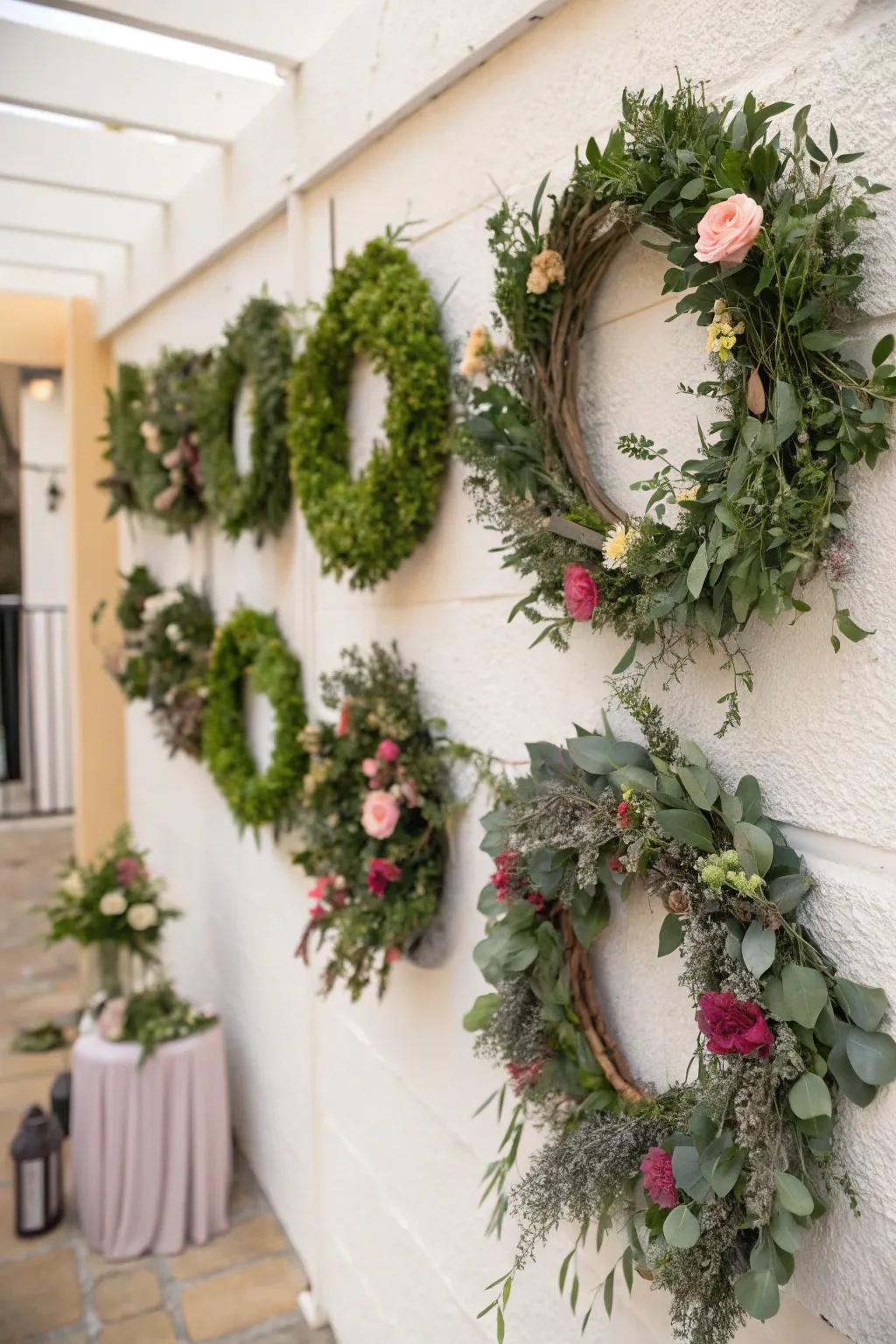 An elegant cluster of petite rings contributes refinement to any surface.