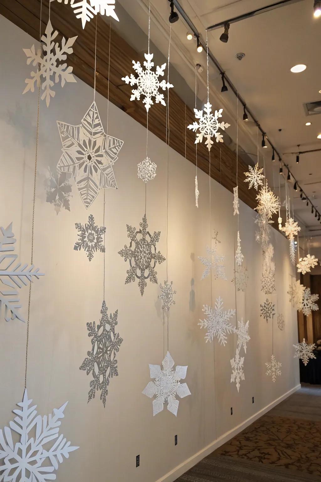 Creative art installations offer a unique expression of holiday spirit.